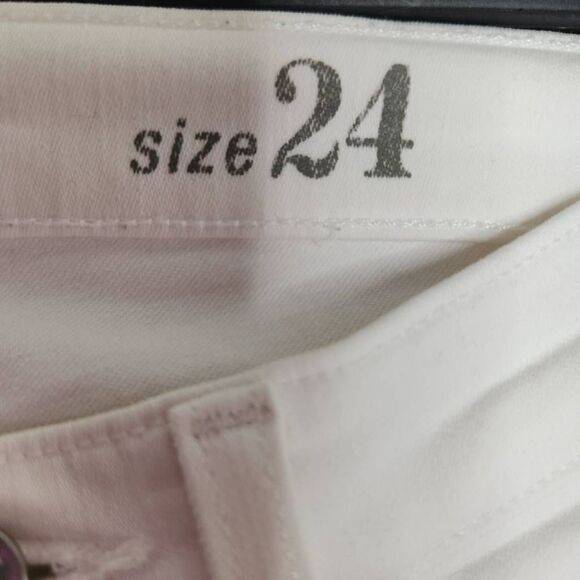 J. Crew Cotton Blend Ankle Toothpick Skinny Denim Jeans White Size 24 - Picture 5 of 11